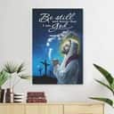 Be Still And Know That I Am God Jesus Canvas Print