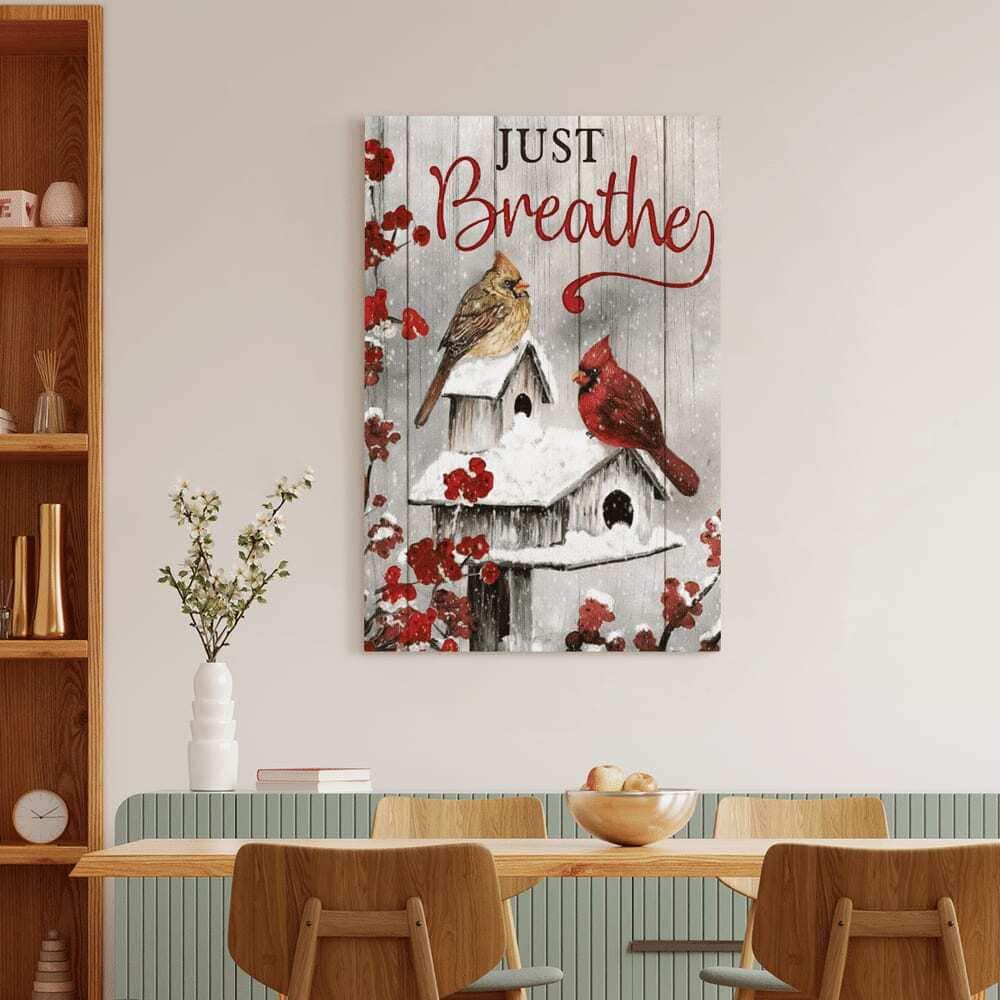 Christian Jesus Just Breathe Canvas Print Cardinals Christian Jesus Just Breathe Canvas Print Cardinals