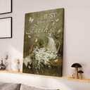 Christian Jesus Baby Flower Just Have Faith Canvas Print Christian Jesus Baby Flower Just Have Faith Canvas Print