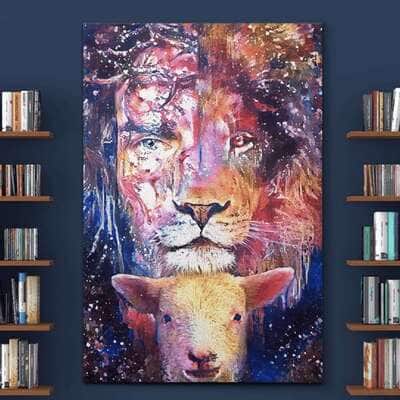 Christian Jesus And Lamb Canvas Print