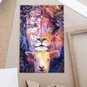 Christian Jesus And Lamb Canvas Print Christian Jesus And Lamb Canvas Print