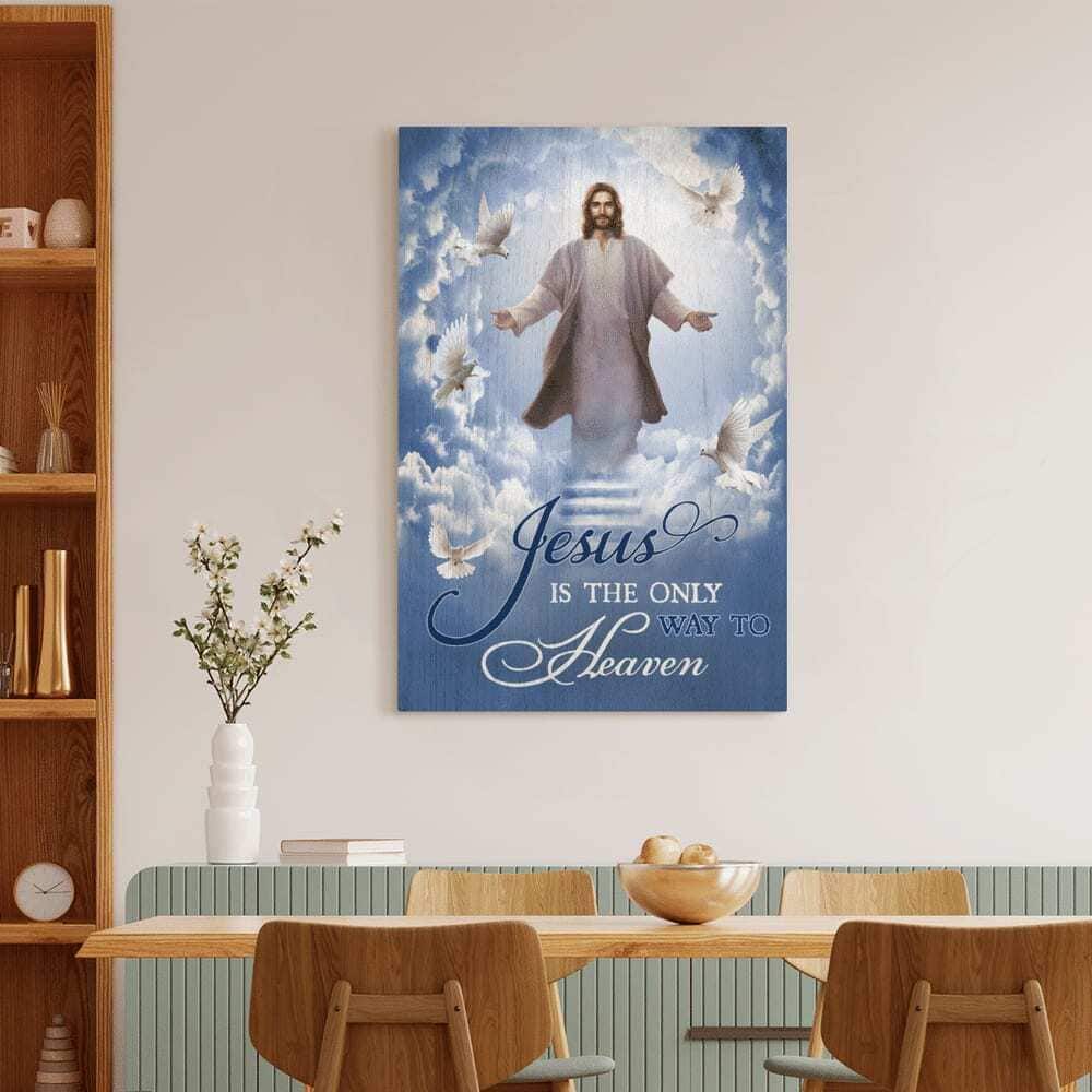 Christian Into The Hand Of Jesus Is The Only Way To Heaven Canvas Print