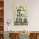 Christian Hummingbird We Will Serve The Lord Canvas Print Christian Hummingbird We Will Serve The Lord Canvas Print