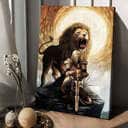 Knight Of God Lion Of Judah Canvas Print Knight Of God Lion Of Judah Canvas Print