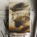 Lion And Lamb Jesus Canvas Print Lion And Lamb Jesus Canvas Print
