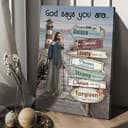 Lighthouse Ocean God Says You Are Canvas Print Lighthouse Ocean God Says You Are Canvas Print