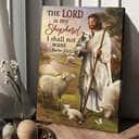 Lamb Of God The Lord Is My Shepherd Canvas Print