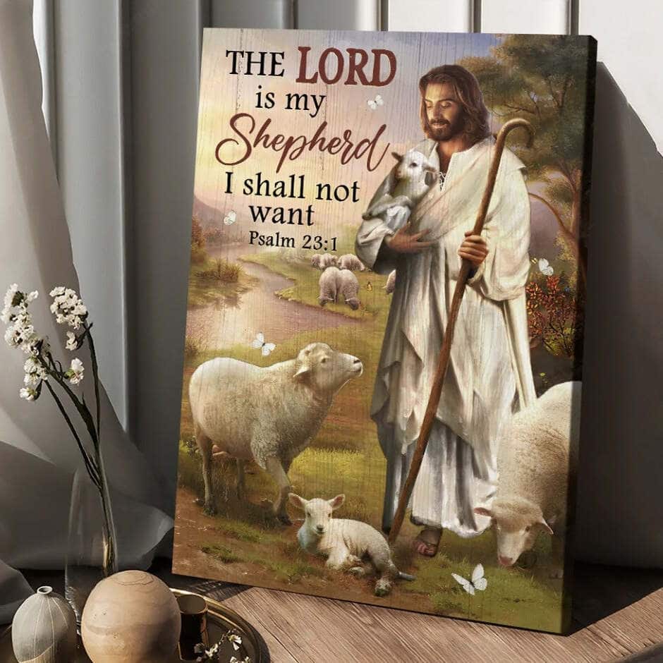 Lamb Of God The Lord Is My Shepherd Canvas Print Lamb Of God The Lord Is My Shepherd Canvas Print