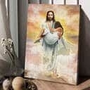 Jesus Way To Heaven Walking Canvas Print