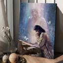 Jesus Painting Forest Butterfly Praying With God Canvas Print Jesus Painting Forest Butterfly Praying With God Canvas Print