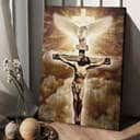 Dove Jesus On The Cross Christian Canvas Print Dove Jesus On The Cross Christian Canvas Print