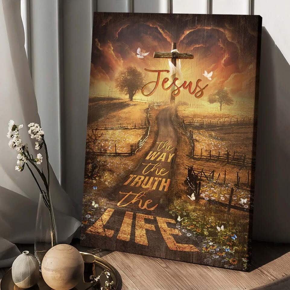 Jesus The Way The Truth The Life Canvas Print