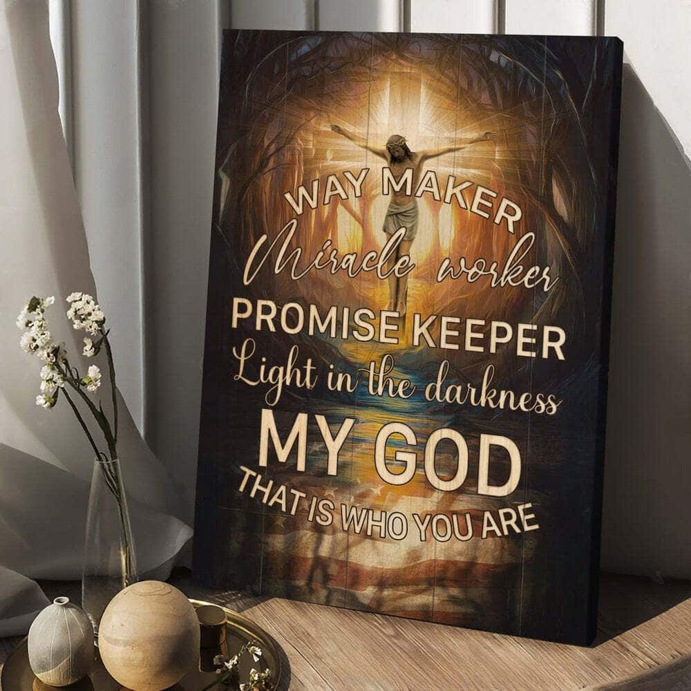 Jesus Way Maker Miracle Worker Promise Keeper Canvas Print Jesus Way Maker Miracle Worker Promise Keeper Canvas Print