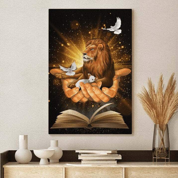 Jesus Lion Dove Canvas Print Jesus Lion Dove Canvas Print