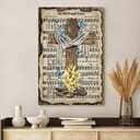 Christian Cross Crown Of Thorns Song Lyrics Canvas Print