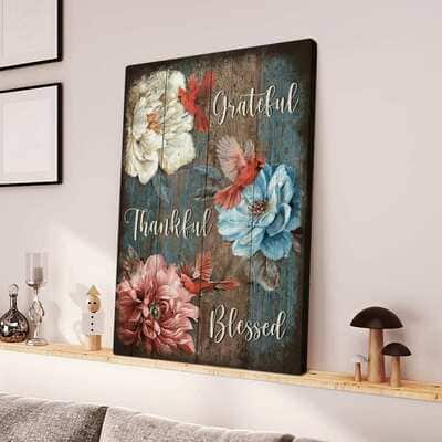 Christian Cardinal Grateful Thankful Blessed Jesus Canvas Print