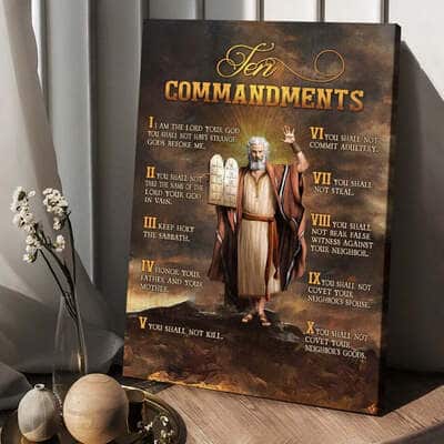 Ten Commandments Of God Canvas Print Ten Commandments Of God Canvas Print