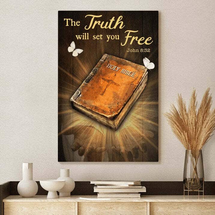 The Truth Will Set You Free Jesus Canvas Print The Truth Will Set You Free Jesus Canvas Print