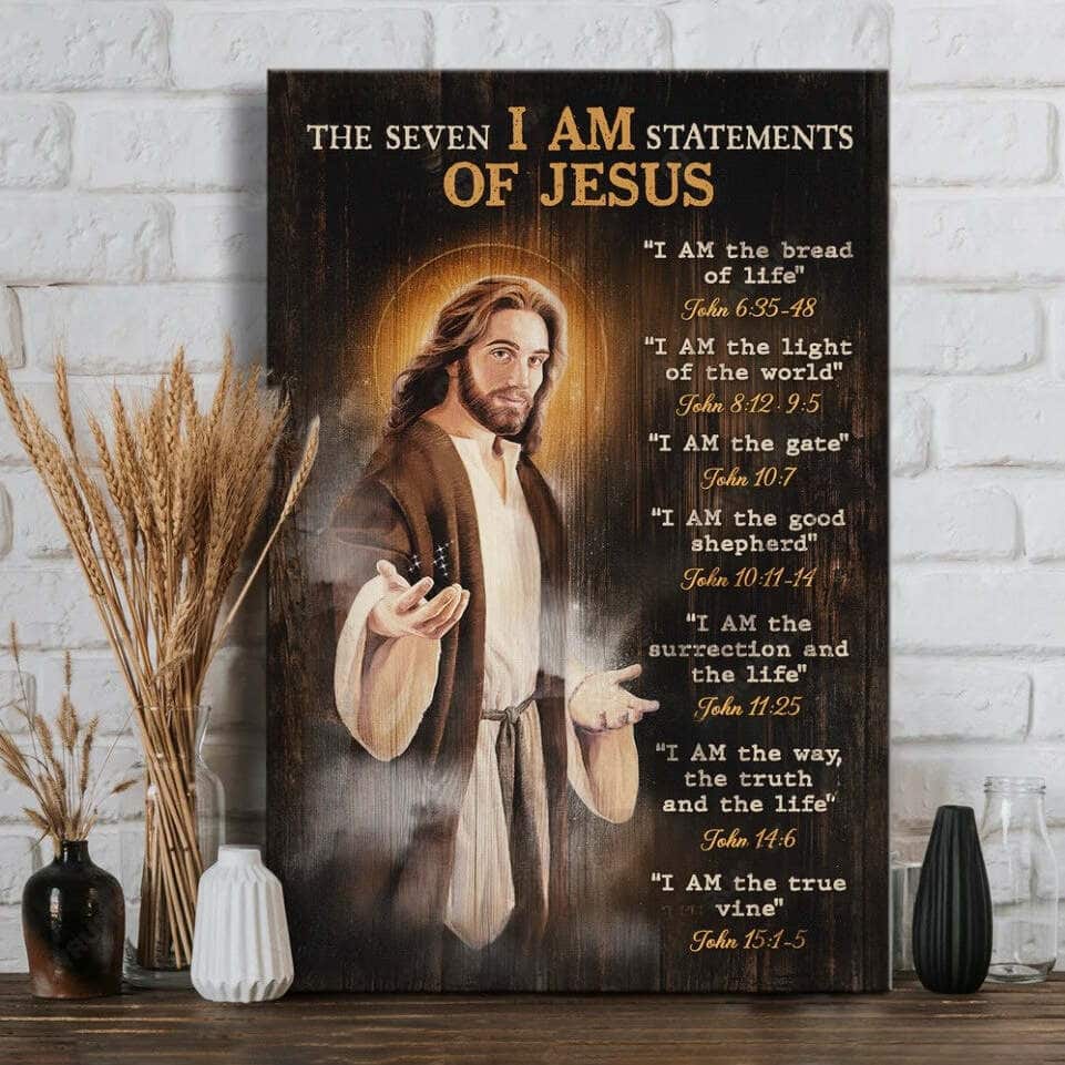 The Seven I Am Statements Of Jesus Canvas Print
