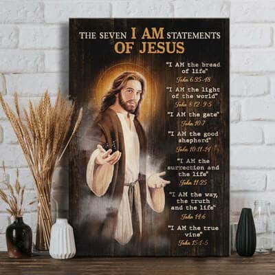The Seven I Am Statements Of Jesus Canvas Print
