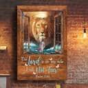 The Lord Is On My Side I Will Not Fear Jesus Lion Canvas Print