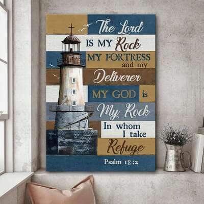 The Lord Is My Rock Canvas Print