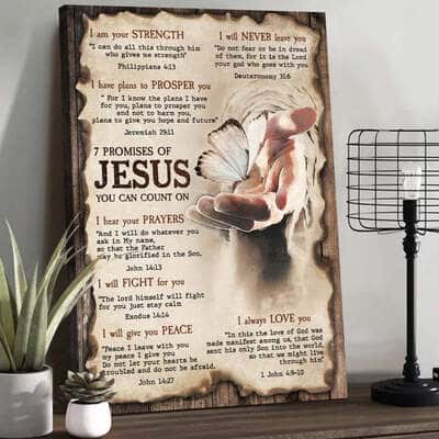 Seven Promises Of Jesus Canvas Print
