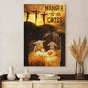 Manger To The Cross Jesus Canvas Print