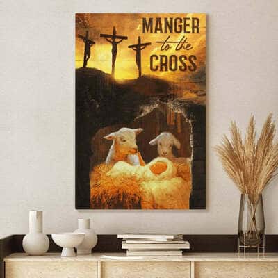 Manger To The Cross Jesus Canvas Print