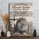 Way Maker Miracle Worker Promise Keeper Canvas Print