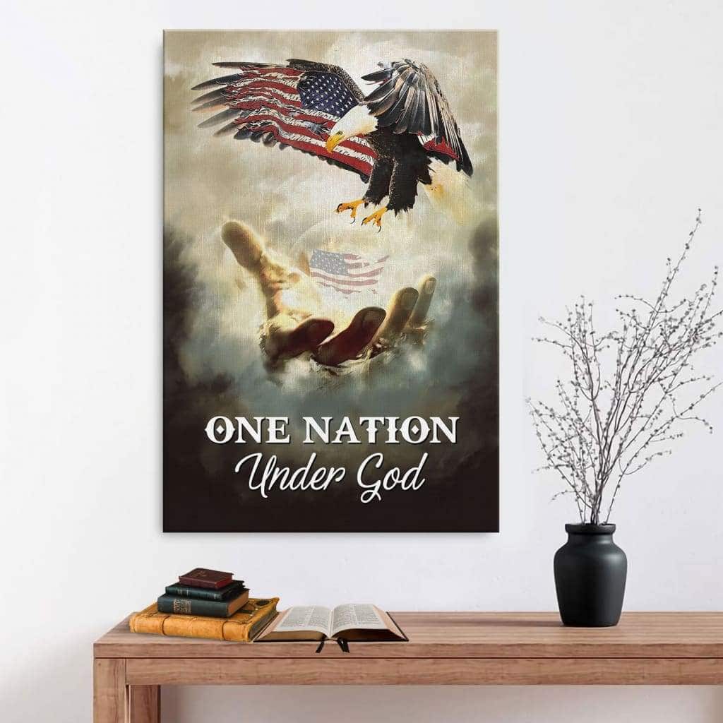 One Nation Under God Christian Canvas Print