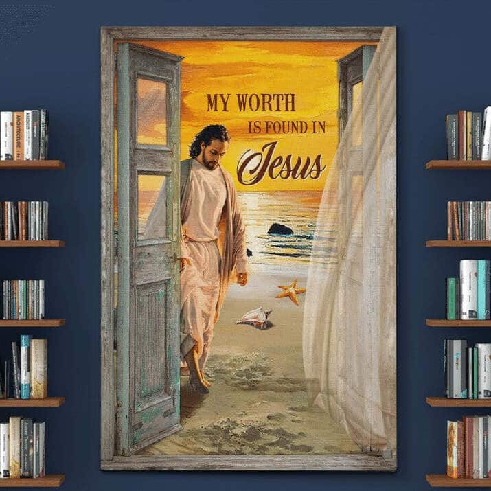 My Worth Is Found In Jesus Canvas Print