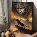 Christian Lion Of Judah Jesus Is Our Savior Canvas Print