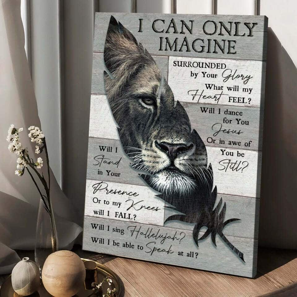 Lion Of Judah I Can Only Imagine Canvas Print