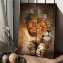 Lion Jesus Cross Canvas Print Lion Jesus Cross Canvas Print