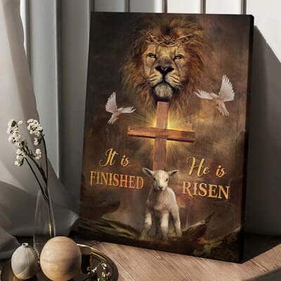 It Is Finished He Is Risen Canvas Print It Is Finished He Is Risen Canvas Print