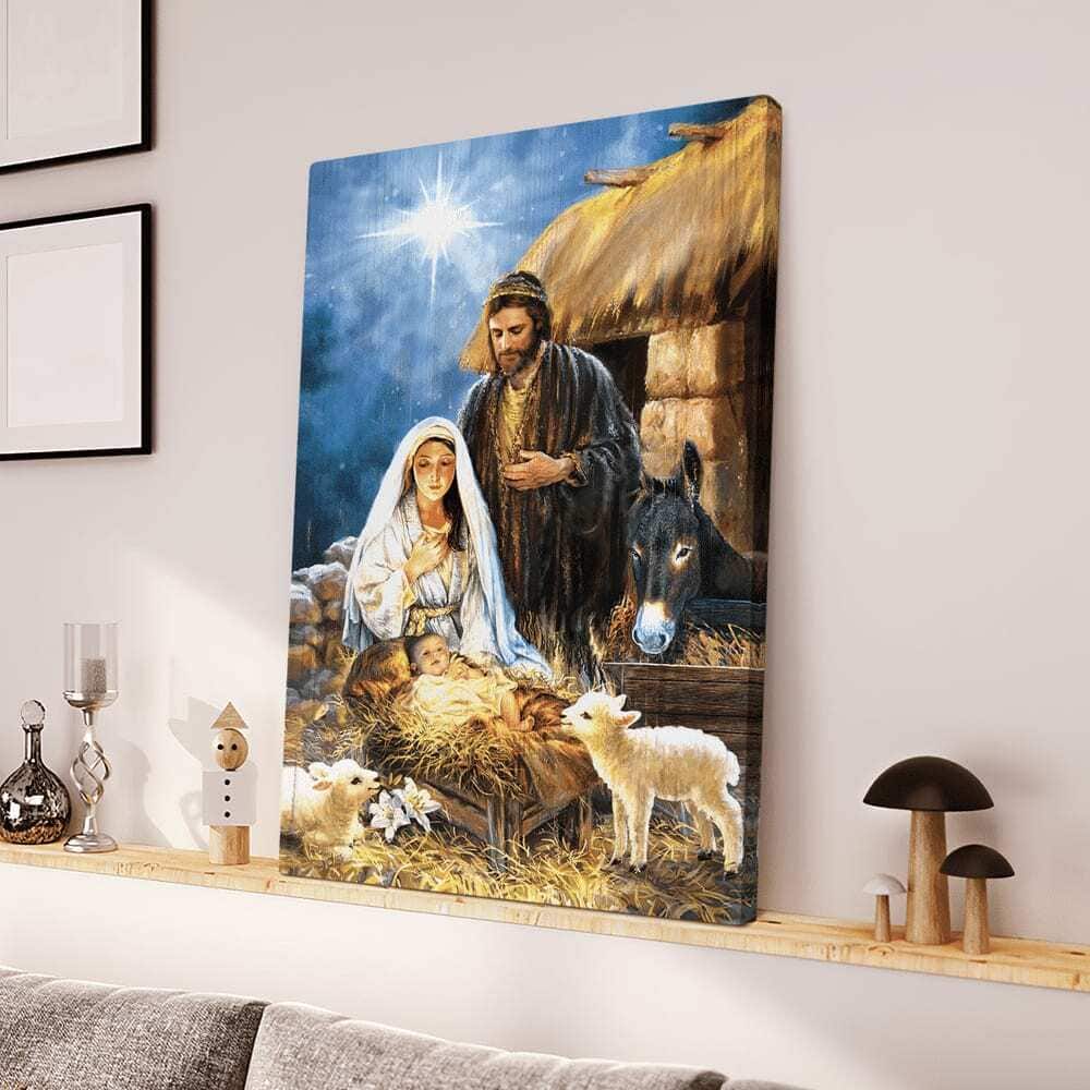 Christian The Night Baby Jesus Was Born Canvas Print Christian The Night Baby Jesus Was Born Canvas Print