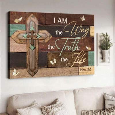 Christian I Am The Way The Truth The Life Canvas Wall Art