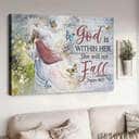 Christian God Is Within Her She Will Not Fall Canvas Wall Art
