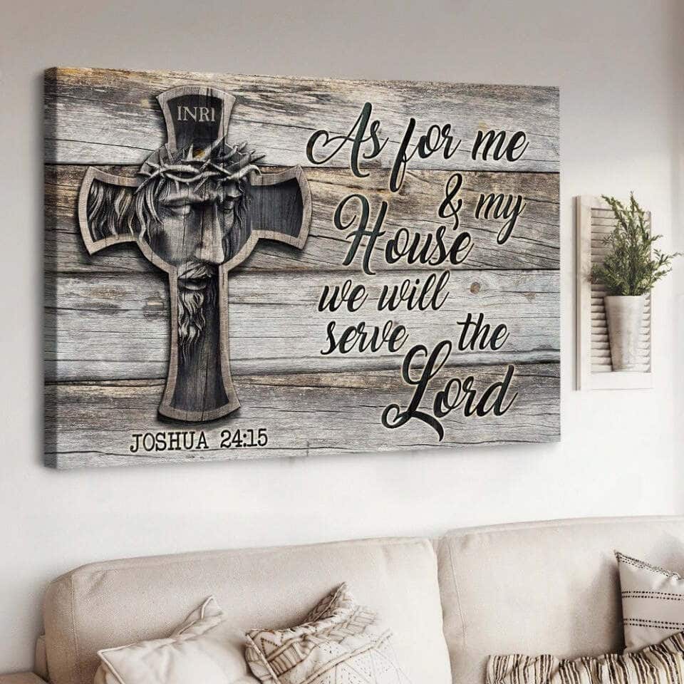 Christian As For Me And My House We Will Serve The Lord Canvas Wall Art Christian As For Me And My House We Will Serve The Lord Canvas Wall Art