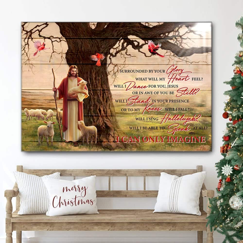 Christian Jesus What Will My Heart Feel Canvas Wall Art