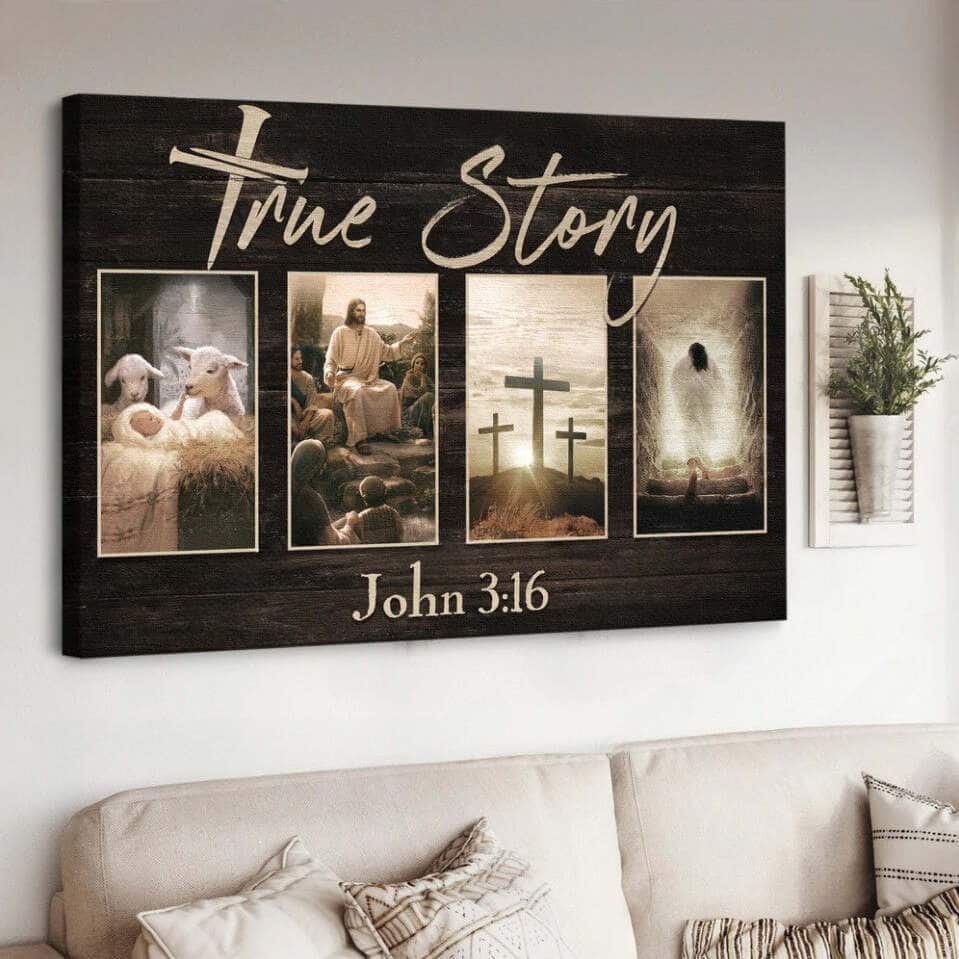 Christian Jesus True Story Canvas Wall Art Christian Jesus True Story Canvas Wall Art