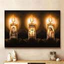 Christian Jesus Candle Canvas Wall Art Christian Jesus Candle Canvas Wall Art