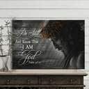 Christian Jesus Be Still And Know That I Am God Canvas Wall Art