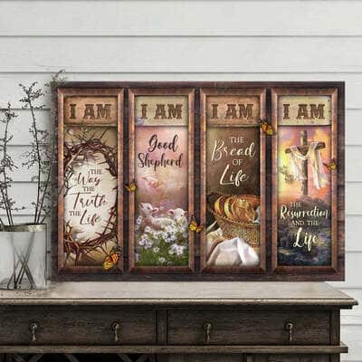 Christian Jesus I Am The Way The Truth The Life Canvas Wall Art