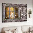 Jesus In The Forest Be Still And Know That I Am God Canvas Wall Art
