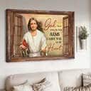 God Has You In His Arms I Have You In My Heart Cardinal Canvas Wall Art