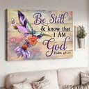 Hummingbird Flower Be Still And Know That I Am God Canvas Wall Art Hummingbird Flower Be Still And Know That I Am God Canvas Wall Art