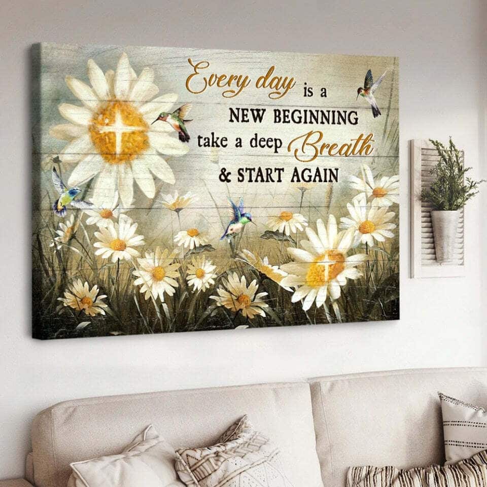 Hummingbird Every Day Is A New Beginning Canvas Wall Art Hummingbird Every Day Is A New Beginning Canvas Wall Art