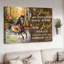 Horse Your God Will Be With You Wherever You Go Canvas Wall Art Horse Your God Will Be With You Wherever You Go Canvas Wall Art
